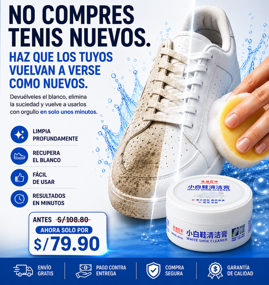SNEAKCLEAN™| RENOVADOR DE ZAPATILLAS BLANCAS 100% EFECTIVO