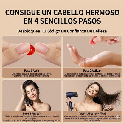 HairGlow Caps™ | Cabello Suave y Brillante en segundos
