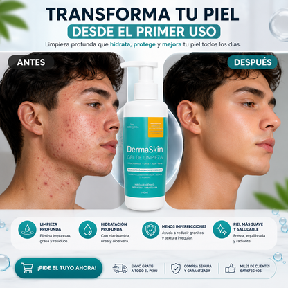 DERMASKIN™| GEL DE LIMPIEZA E HIDRATACION PROFUNDA 100% EFECTIVO