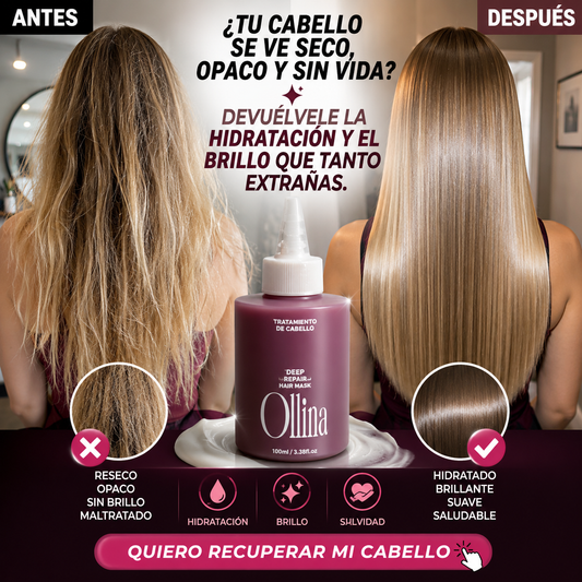 OLLINA™ RESCUE HAIR| MASCARILLA REPARADORA CAPILAR