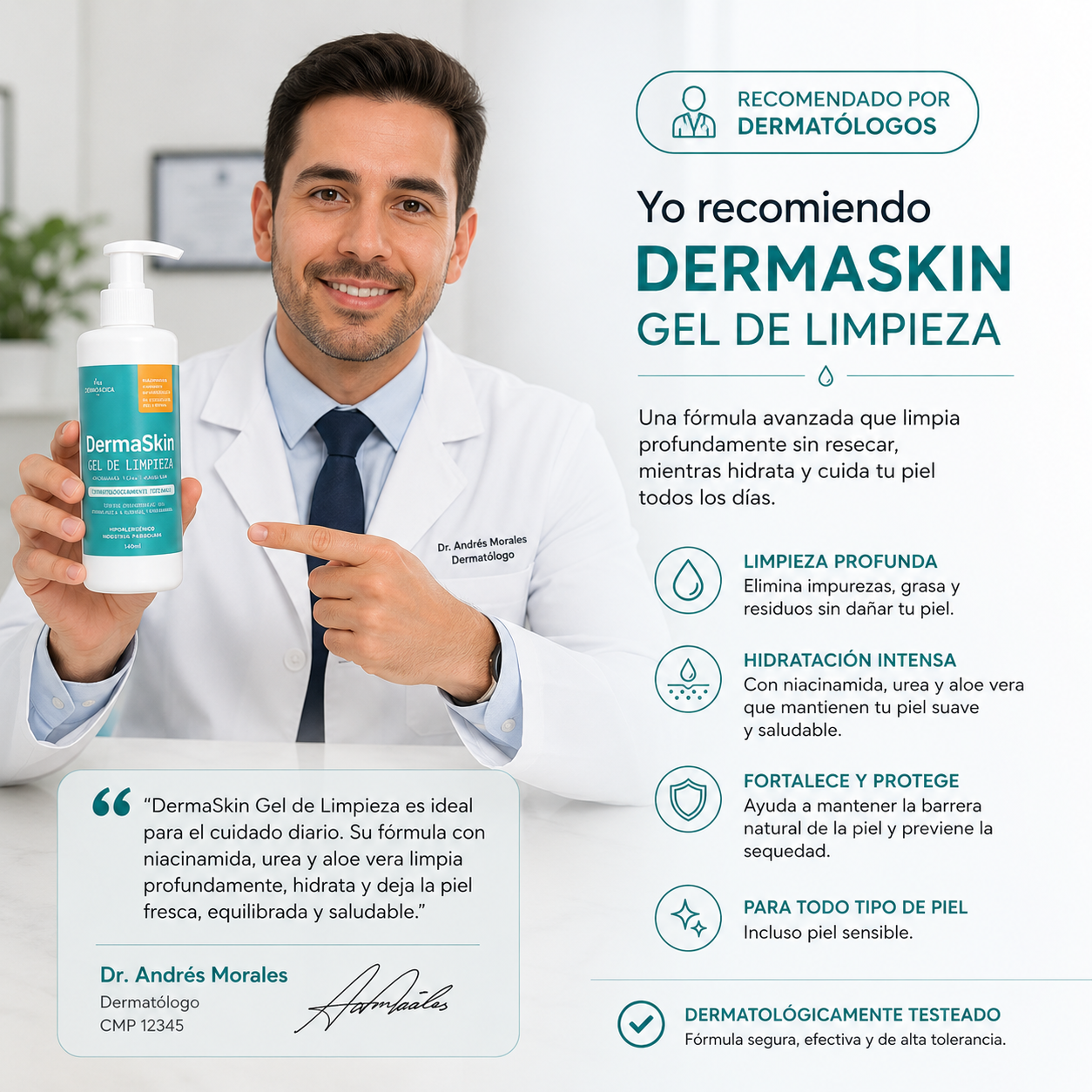 DERMASKIN™| GEL DE LIMPIEZA E HIDRATACION PROFUNDA 100% EFECTIVO