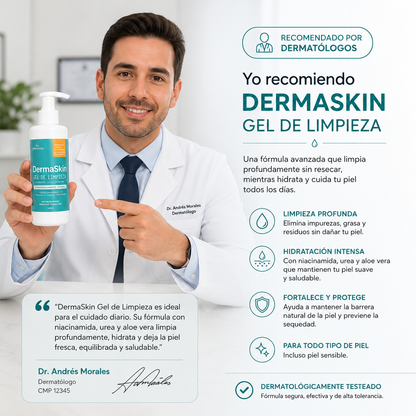 DERMASKIN™| GEL DE LIMPIEZA E HIDRATACION PROFUNDA 100% EFECTIVO