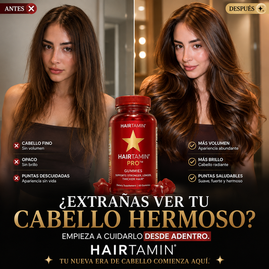 HAIRTAMIN PRO™| VITAMIINAS PARA UN CABELO DE ENSUEÑO