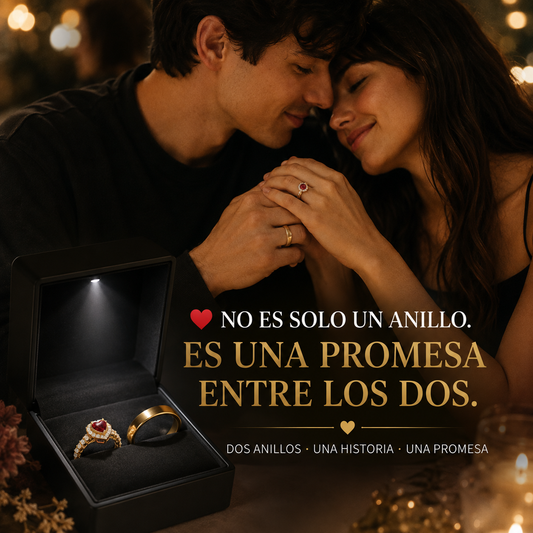 ANILLOS PROMESA PARA PAREJA - 100% ACERO INOXIDABLE