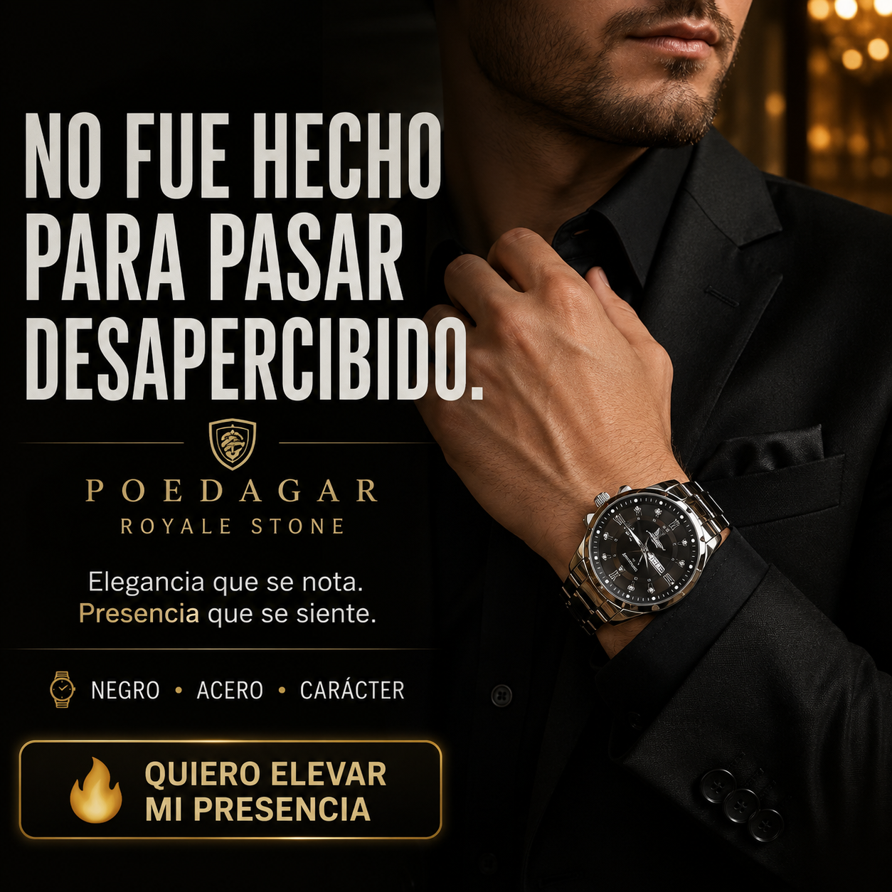 ⌚️RELOJ POEDAGAR ROYALE STONE 100% ORIGINAL