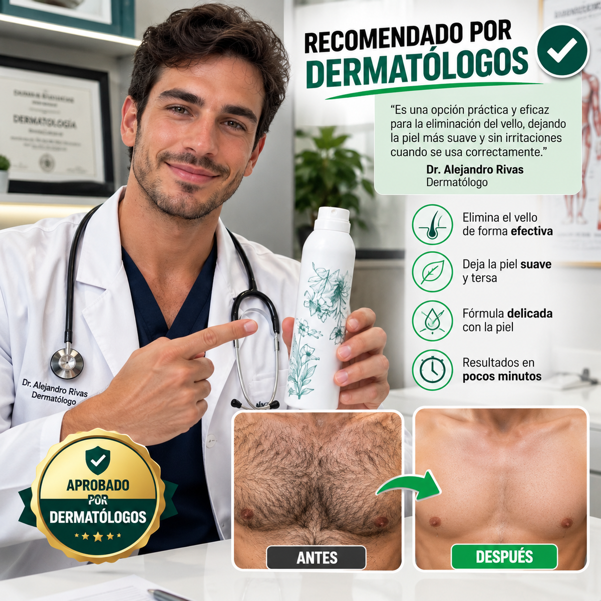 Se siente como [no afeitarte] nunca